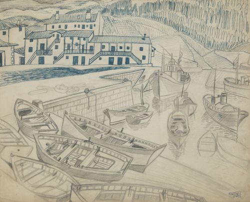 NICOLÁS  MARTÍNEZ ORTIZ DE ZÁRATE, "Arminza", Grafito y tin