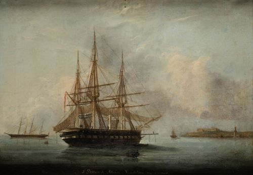 ESCUELA ESPAÑOLA , "Fragata de hélice Princesa de Asturias