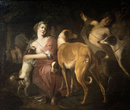 ADRIAEN CORNELISZ BEELDEMAKER, "Diana cazadora", Óleo sobre