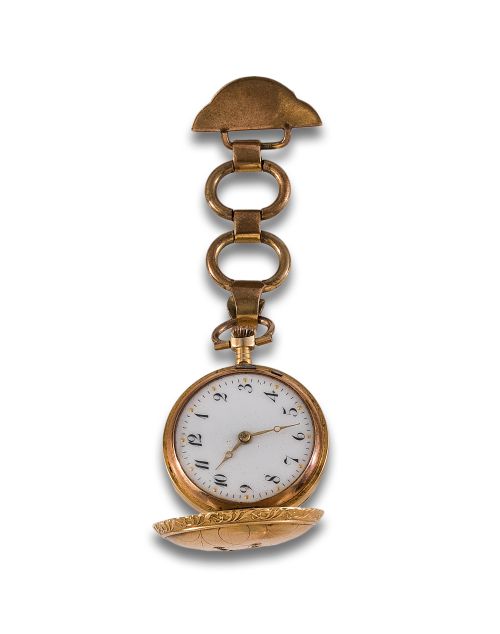 RELOJ DE BOLSILLO DE DAMA SABONETA EN ORO AMARILLO