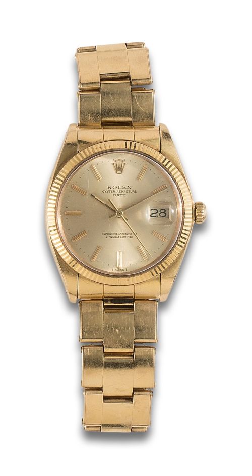 RELOJ DE PULSERA ROLEX OYSTER PERPETUAL DATE EN ORO AMARILL