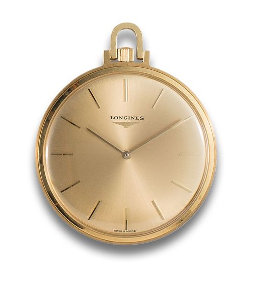 RELOJ DE BOLSILLO LEPINE LONGINES EN ORO AMARILLO