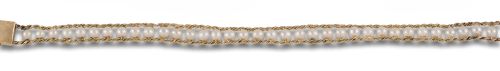 PULSERA DE PERLAS, EN ORO AMARILLO