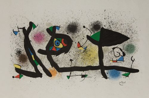 JOAN MIRÓ, "Sculptures", 1974, Litografía sobre papel