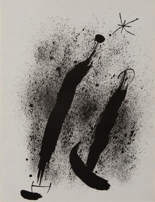 JOAN MIRÓ, "Les essènces dela tierra", 1968, Litografía sob