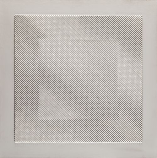 FRANCISCO SALAZAR, "Un carré simulé nº 300", 1975, Cartón a