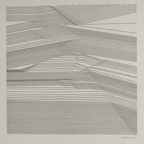 GENEVIÈVE CLAISSE, "Sin título", Serigrafía sobre papel