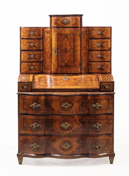 Escritorio de dos cuerpos, Alemania, S. XVIII