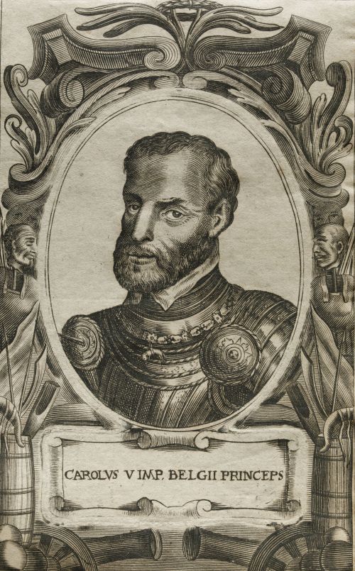 FAMIANO STRADA, "Carlos V", Grabado