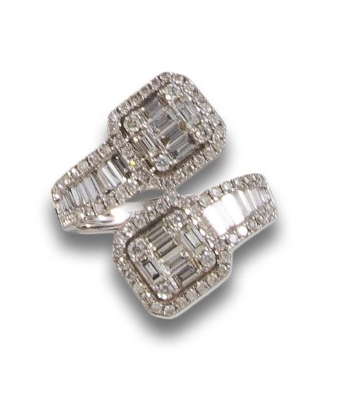 SORTIJA DE DIAMANTES, EN ORO BLANCO