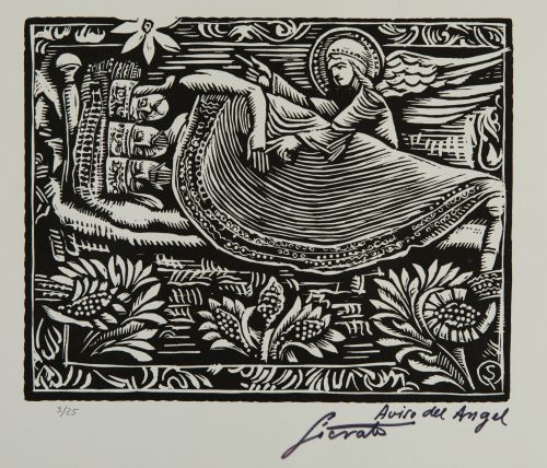 SÓCRATES QUINTANA MONTOTO, "Sin título", 35 xilografías sob