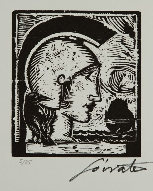 SÓCRATES QUINTANA MONTOTO, "Sin título", 35 xilografías sob