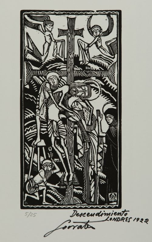 SÓCRATES QUINTANA MONTOTO, "Sin título", 35 xilografías sob