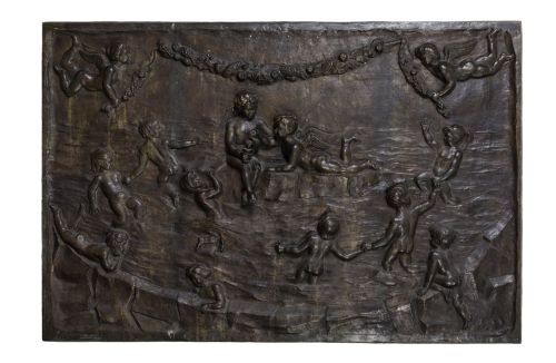 SANTIAGO DE SANTIAGO, "Niños y putti jugando", Bajorrelieve