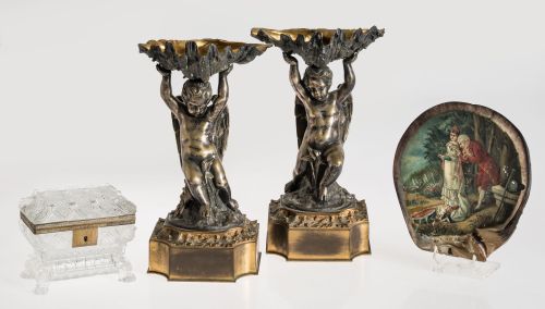 Pareja de centros de mesa Carlos X, Francia, S.XIX