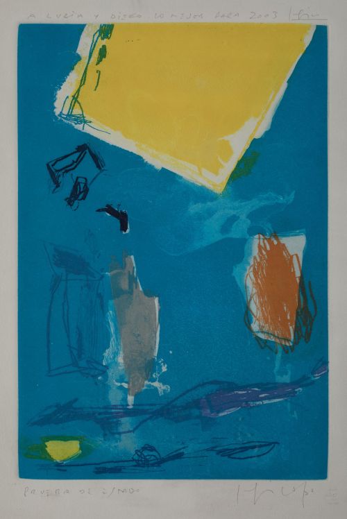 JOAQUIN CAPA, "Sin título", Grabado 