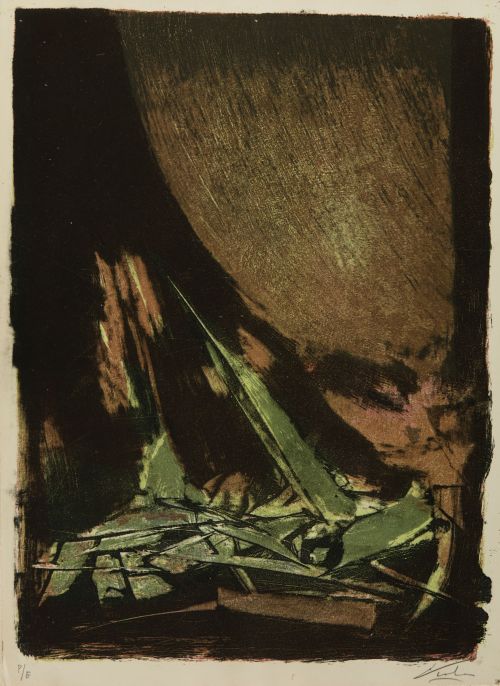 MANUEL  VIOLA, "Sin título", Seis litografías sobre papel