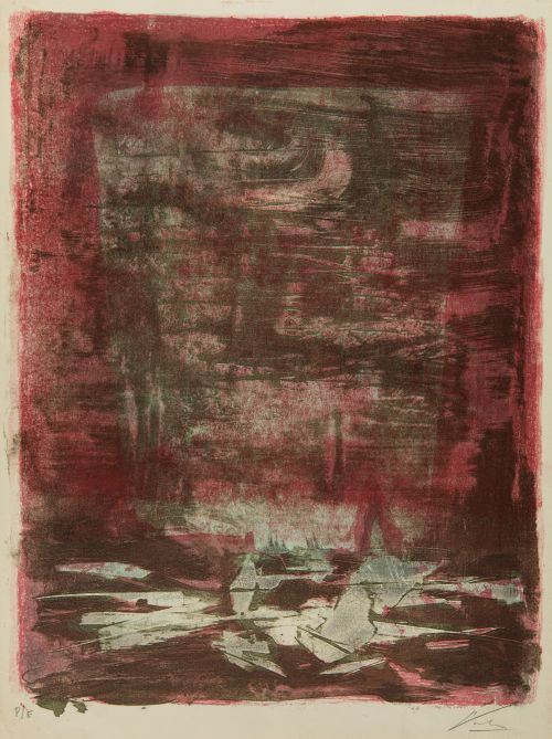 MANUEL  VIOLA, "Sin título", Seis litografías sobre papel