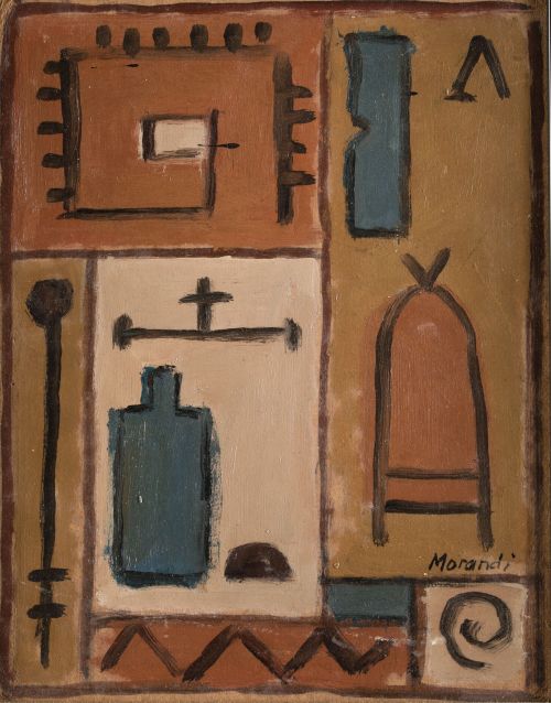 MARTA MORANDI, "Sin título", Óleo sobre cartón