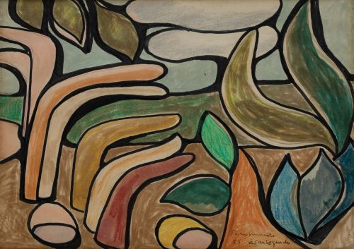 CARLOS SANSEGUNDO, "Sin título", 1989, Técnica mixta sobre