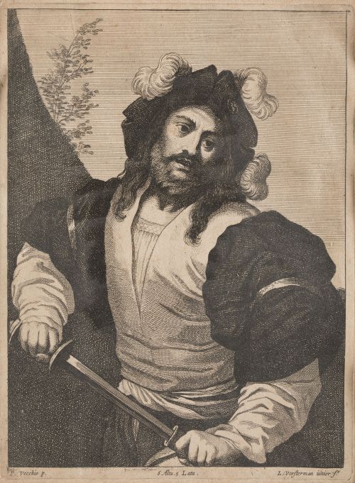 LUCAS VORSTERMAN II, “Retrato de Palma Il Vecchio”, c. 1660