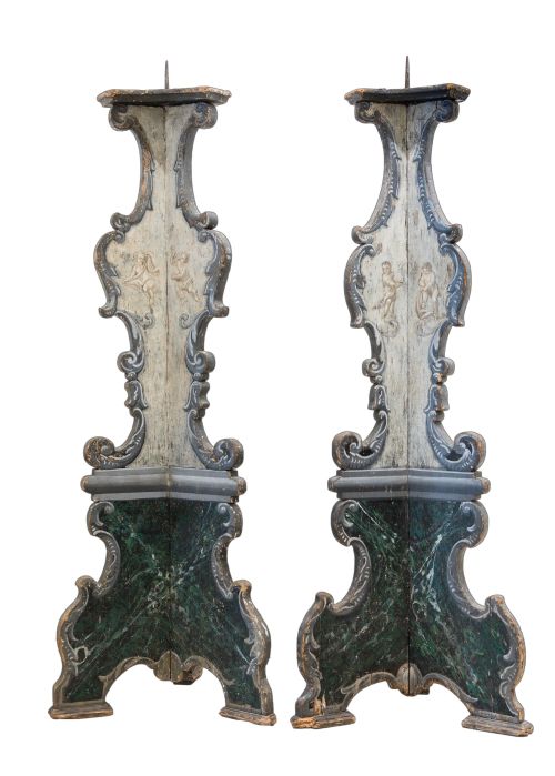 Pareja de torcheros Italia S.XVIII