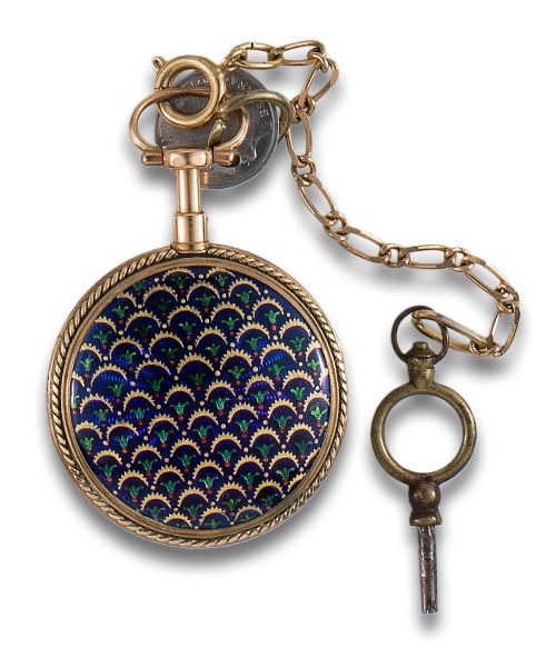 RELOJ CATALINO GREGSON DE ORO Y ESMALTE