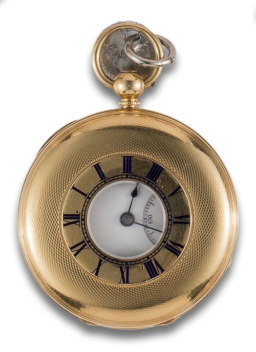 RELOJ DE BOLSILLO CAZADOR EN ORO