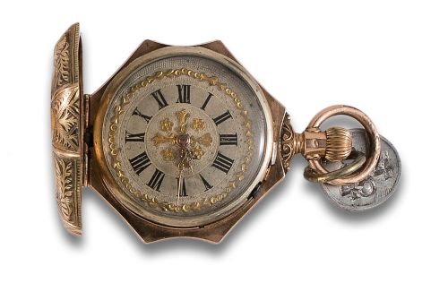 RELOJ DE BOLSILLO SABONETA DE DAMA EN ORO DE 14K