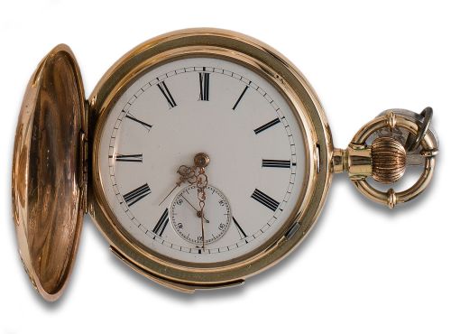 RELOJ SABONETA SONERÍA DE ORO AMARILLO DE 14K