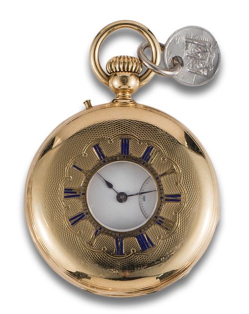 RELOJ DE BOLSILLO CAZADOR EN ORO AMARILLO