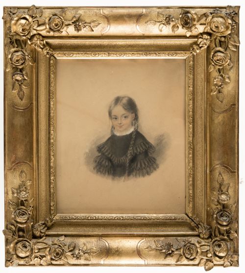 ESCUELA FRANCESA , "Retrato de la niña María Cristina Osori