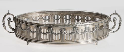 Jardinera de metal y cristal, España, pps.S.XX