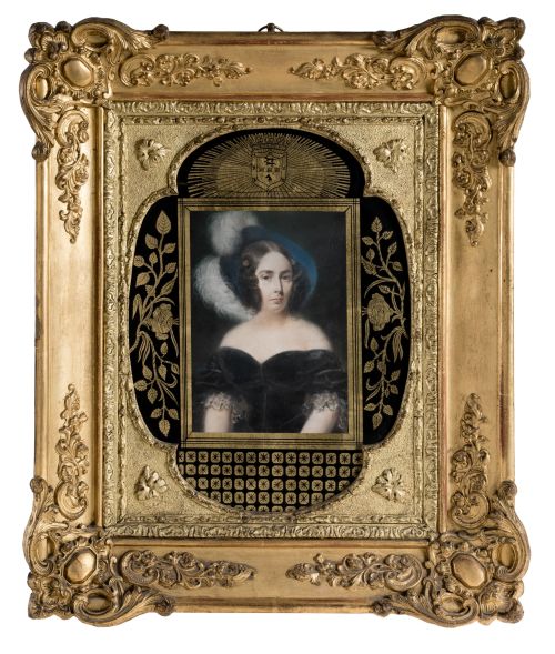 ESCUELA FRANCESA, "Retrato de María Luisa Carvajal y Queral