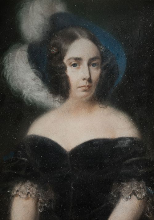 ESCUELA FRANCESA, "Retrato de María Luisa Carvajal y Queral