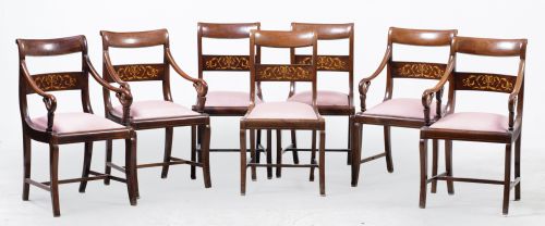 Cuatro butacas y tres sillas reina gobernadora, España, S.