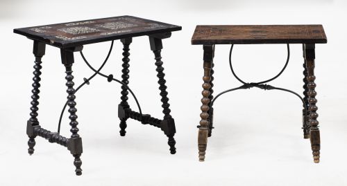 Mesa auxiliar siguiendo modelos castellanos del S. XVII, Es