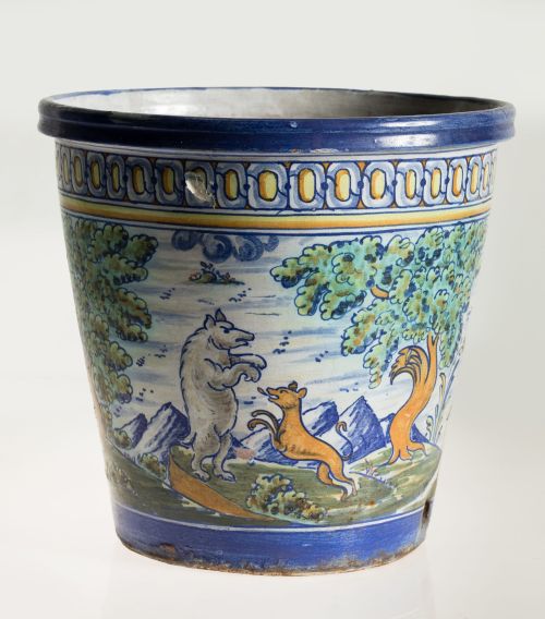 Jardinera siguiendo modelos de Talavera, posiblemente Puent