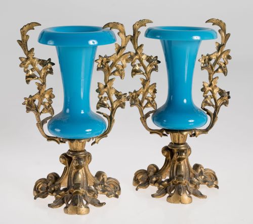 Pareja de jarrones Napoleón III, Francia, segunda mitad S.