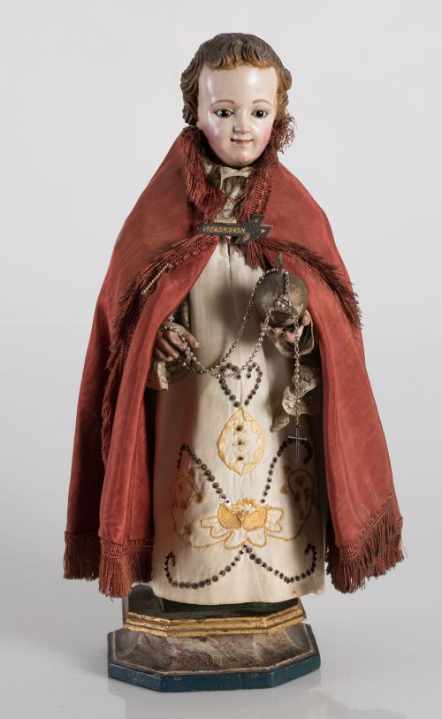 ESCUELA ESPAÑOLA , "Niño Jesús bendiciendo el mundo"