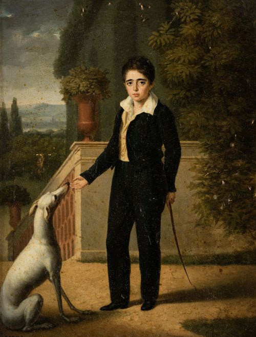 FRANCISCO LACOMA Y FONTANET, "Retrato del niño José María O