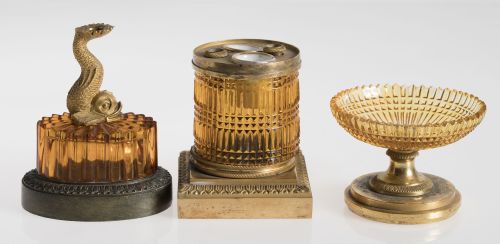 Set de escribanía de gusto neoclásico, ffs. S. XIX-pps. S.