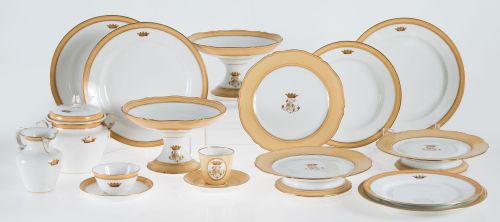 Vajilla de porcelana, Francia, ffs. S. XIX