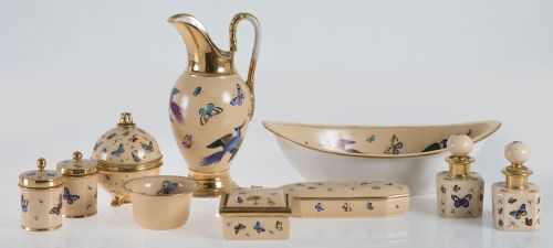 Juego de tocador imperio, Viejo París, S. XIX