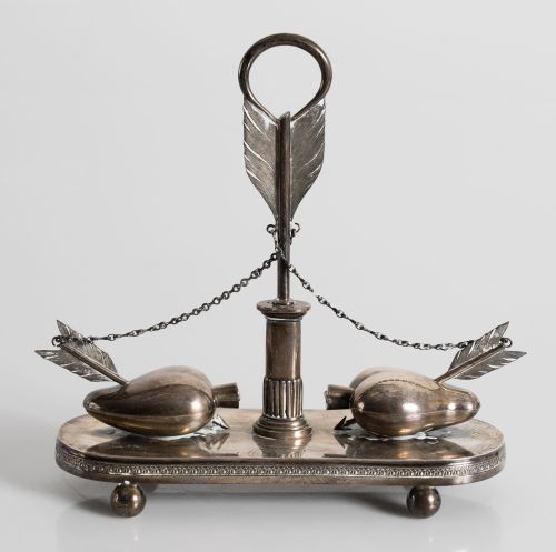 Especiero de plata española de la Real Fábrica de Platería