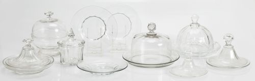 Lote de queseras de cristal