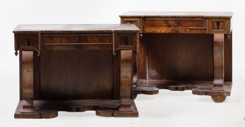 Pareja de consolas isabelinas, España, S. XIX