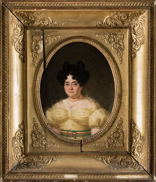 FRANCISCO LACOMA Y FONTANET, "Retrato de María Luisa Carvaj