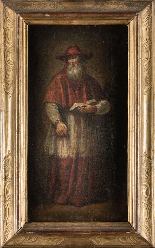 ESCUELA  ESPAÑOLA, "San Gregorio Magno" y "San Jerónimo", Ó