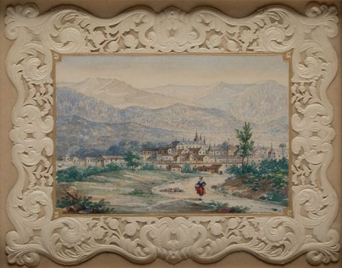 INOCENCIO BORGHINI PECTORELLI, "Vista del término del Camin